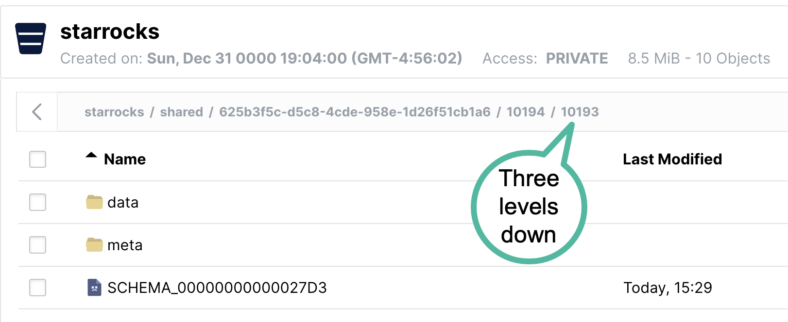 Браузер объектов MinIO