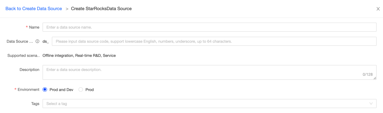 Create a Selena data source - 1