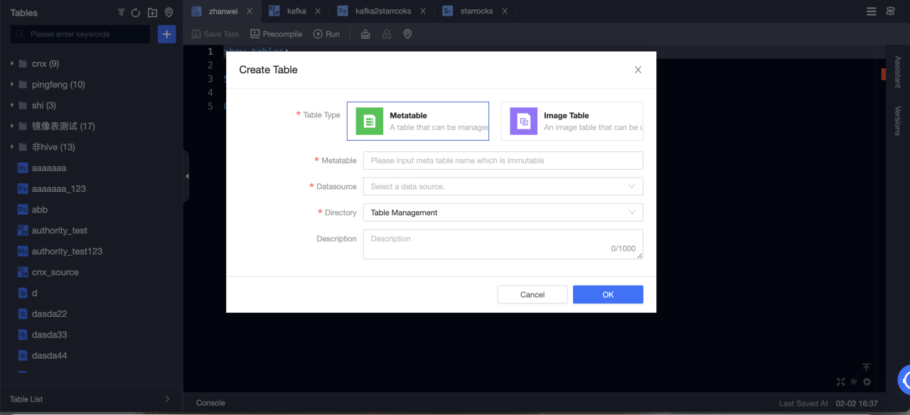 Create Selena meta table - 1